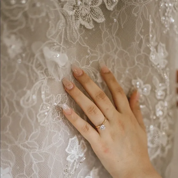 Galina Signature Sheath wedding dress🤍 - Picture 6 of 7